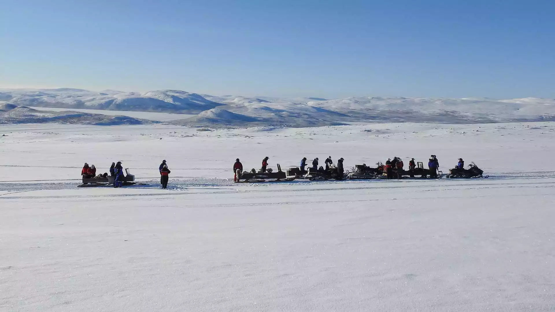 Lokale tradities op het bevroren hoogtemeer